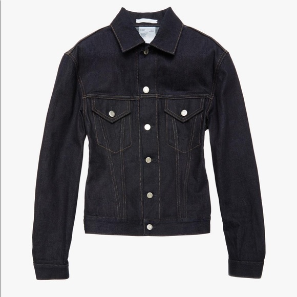 New Helmut Lang Femme Trucker Indigo Denim Jacket - Picture 8 of 14